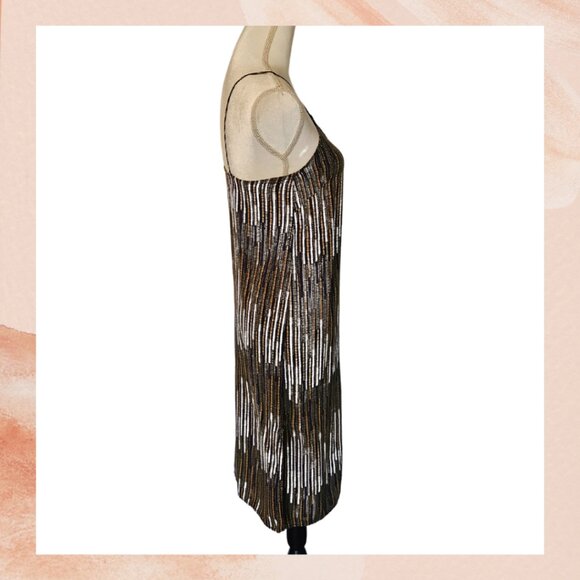 H&M Green Blue Spaghetti Strap Midi Slip Dress - Picture 3 of 6